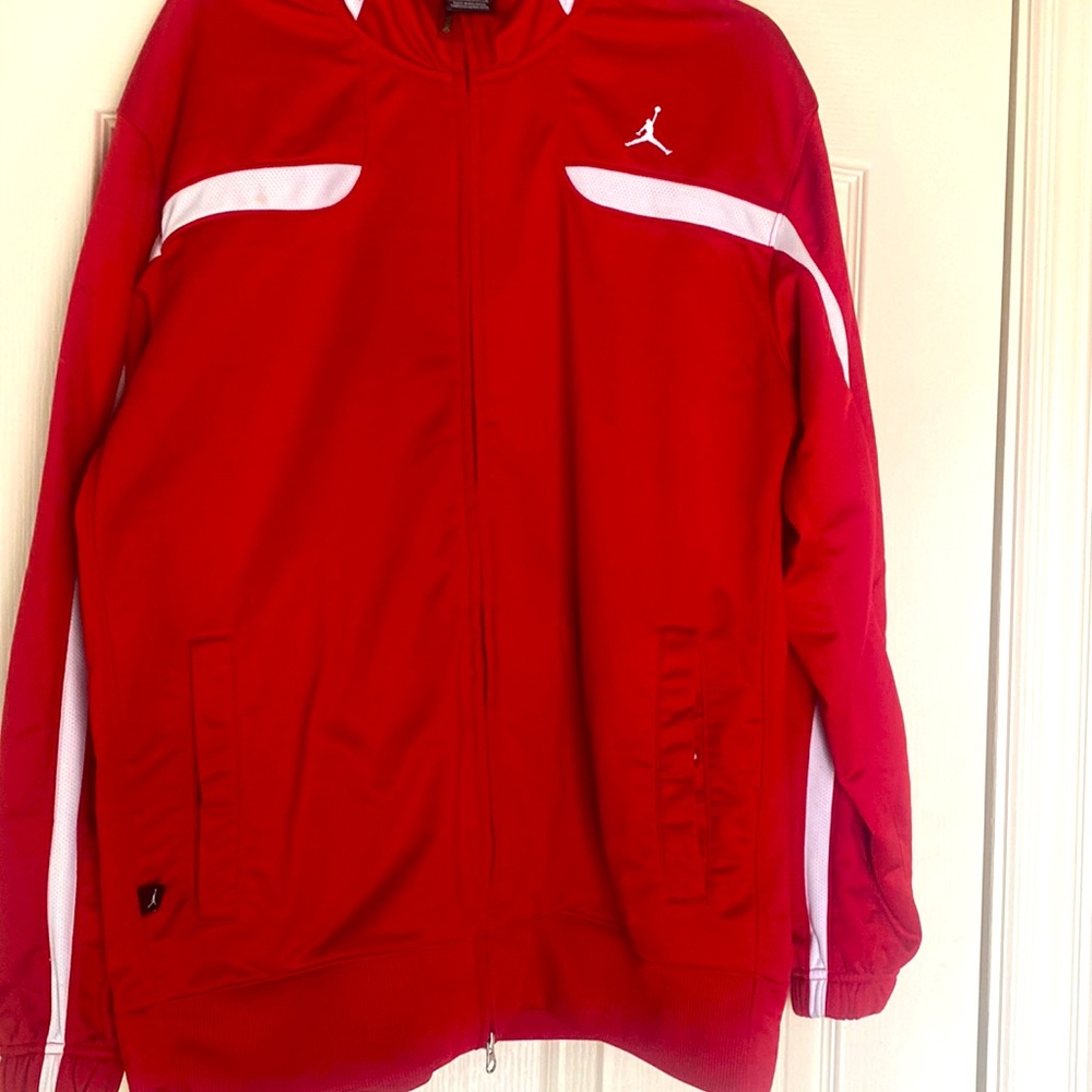 Vintage Jordan Red/White windbreaker size large